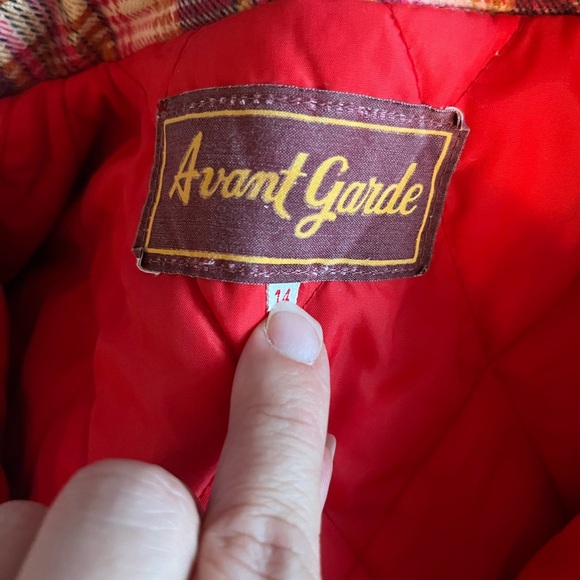 Vintage Plaid chore coat Utility Jacket lined quilted style button up - Picture 7 of 8